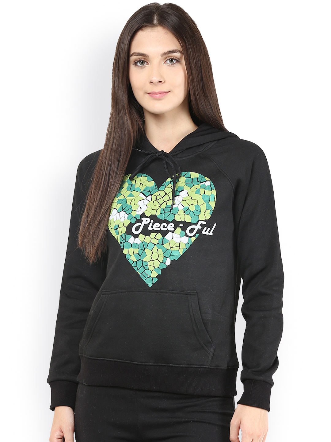 

The Vanca Black Hooded Sweatshirt