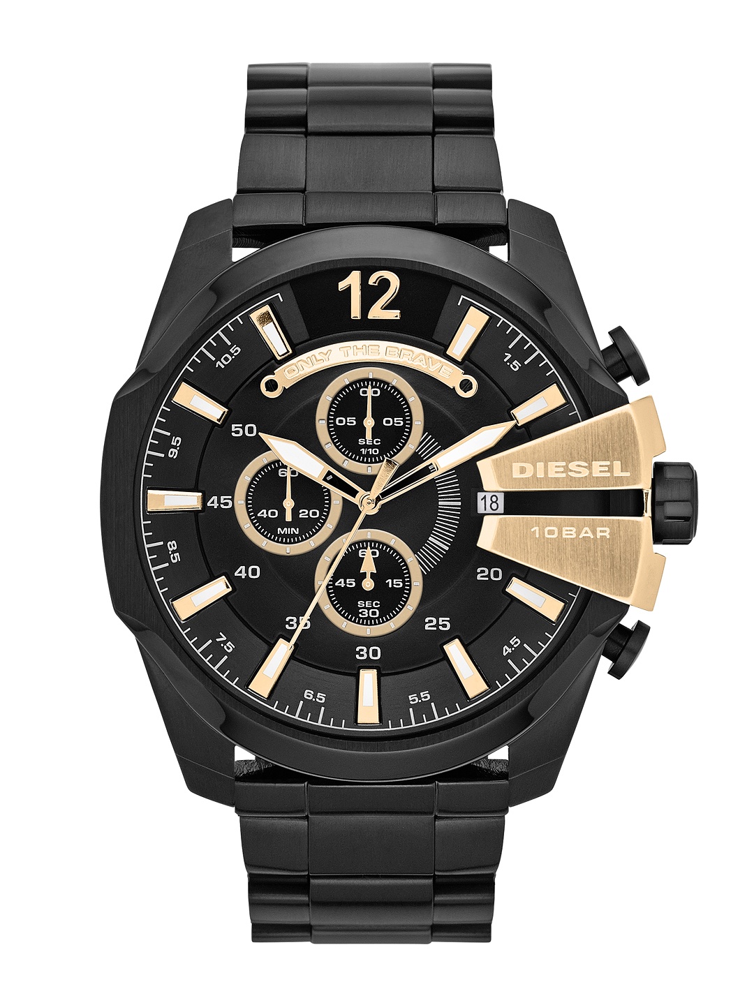 

DIESEL MEGA CHIEF Men Black Analogue Watch DZ4338