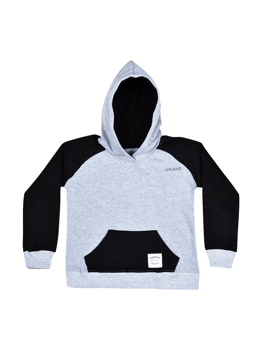 

GKIDZ Boys Grey Hooded Sweatshirt