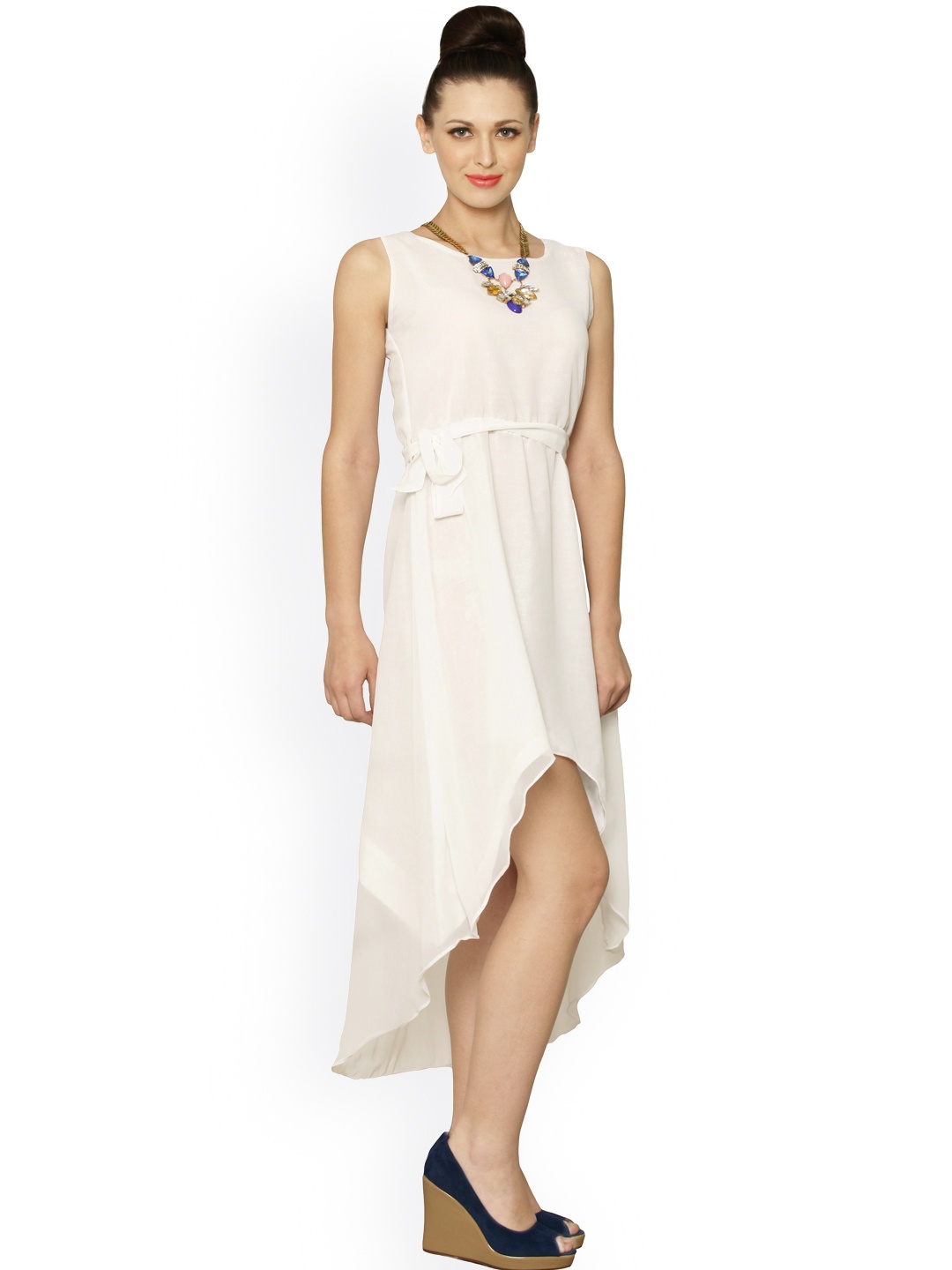 

Miss Chase White High-Low Dress