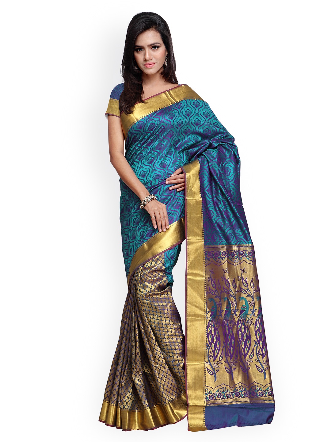 

Varkala Silk Sarees Sea Green Traditional Saree