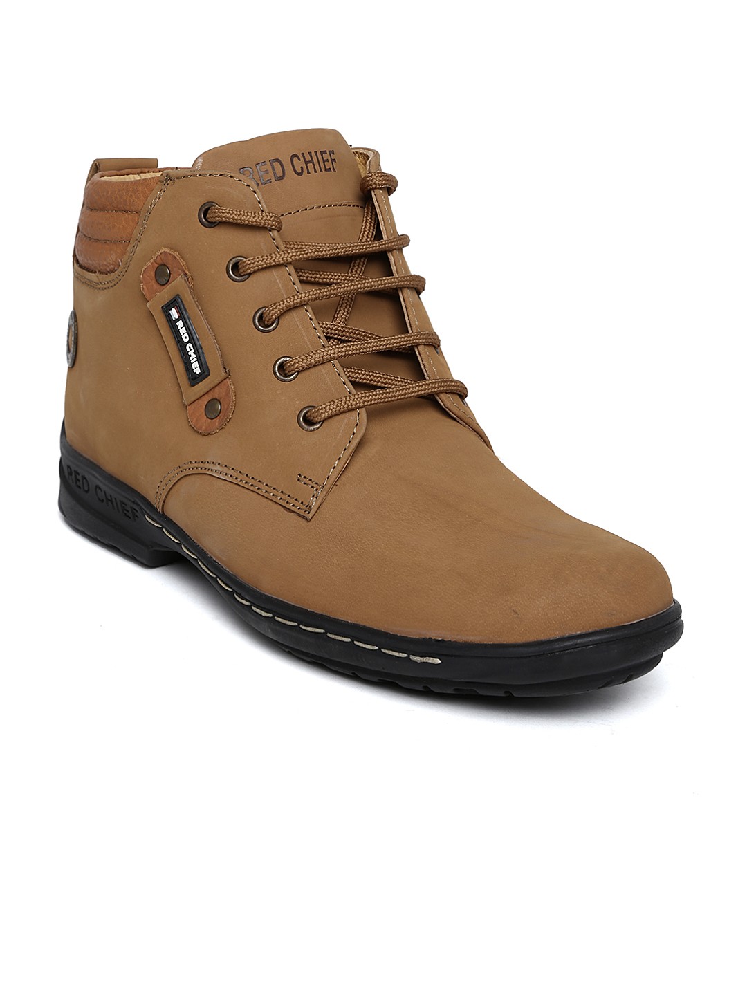 

Red Chief Men Tan Brown Casual Leather Shoes