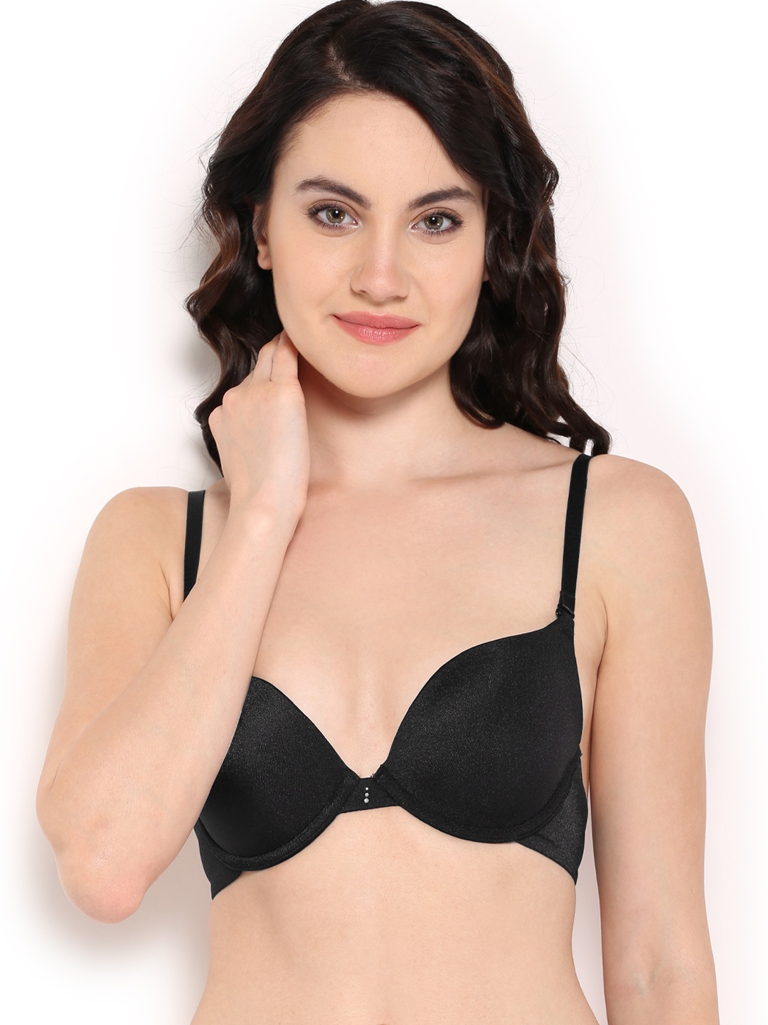 

Amante Solid Padded Wired Perfect Lift Level 1 Push Up Bra - BCPL11-174809, Black