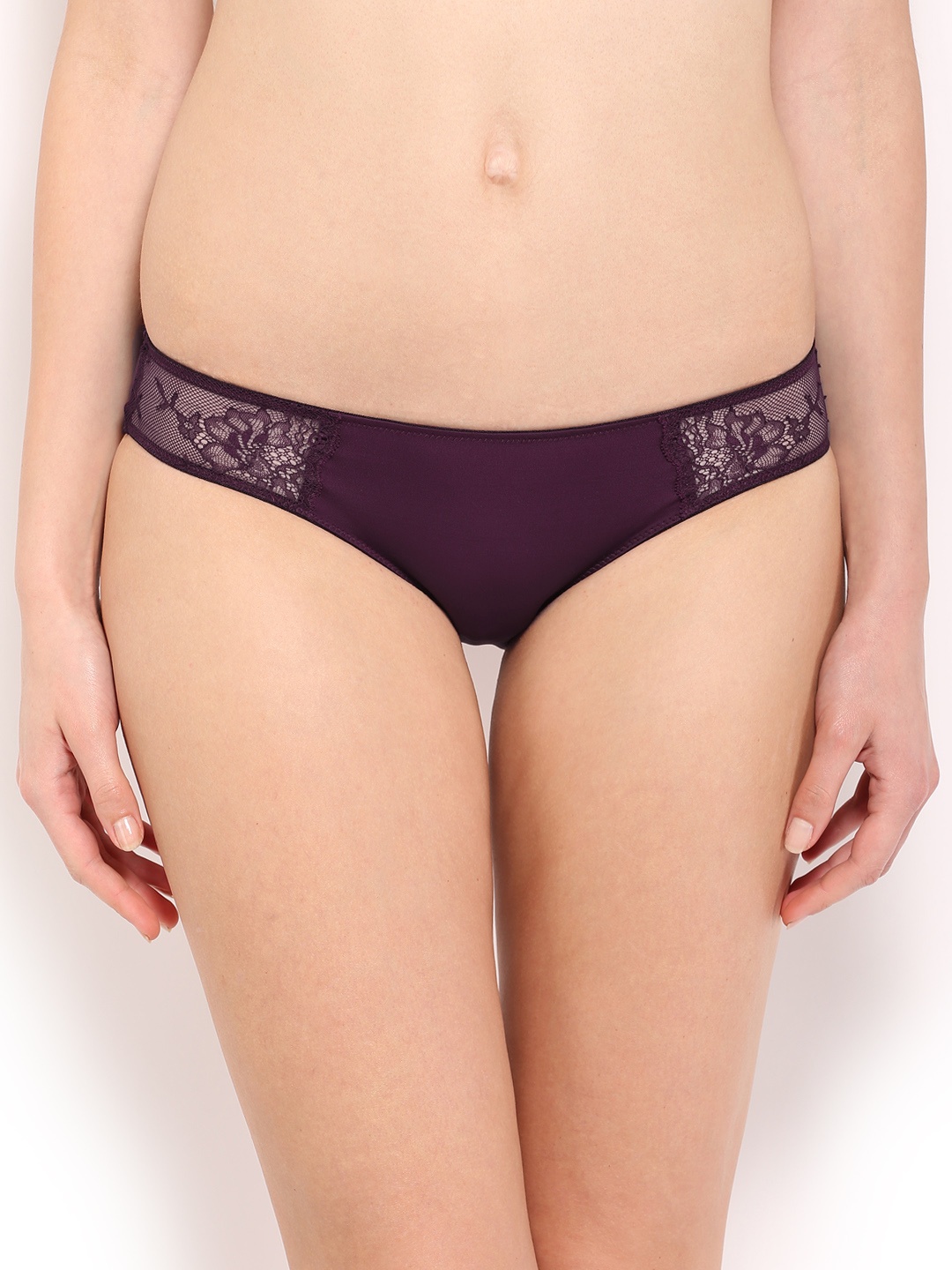 

Amante Women Low Rise Lace Bikini Brief - PCNE11, Purple