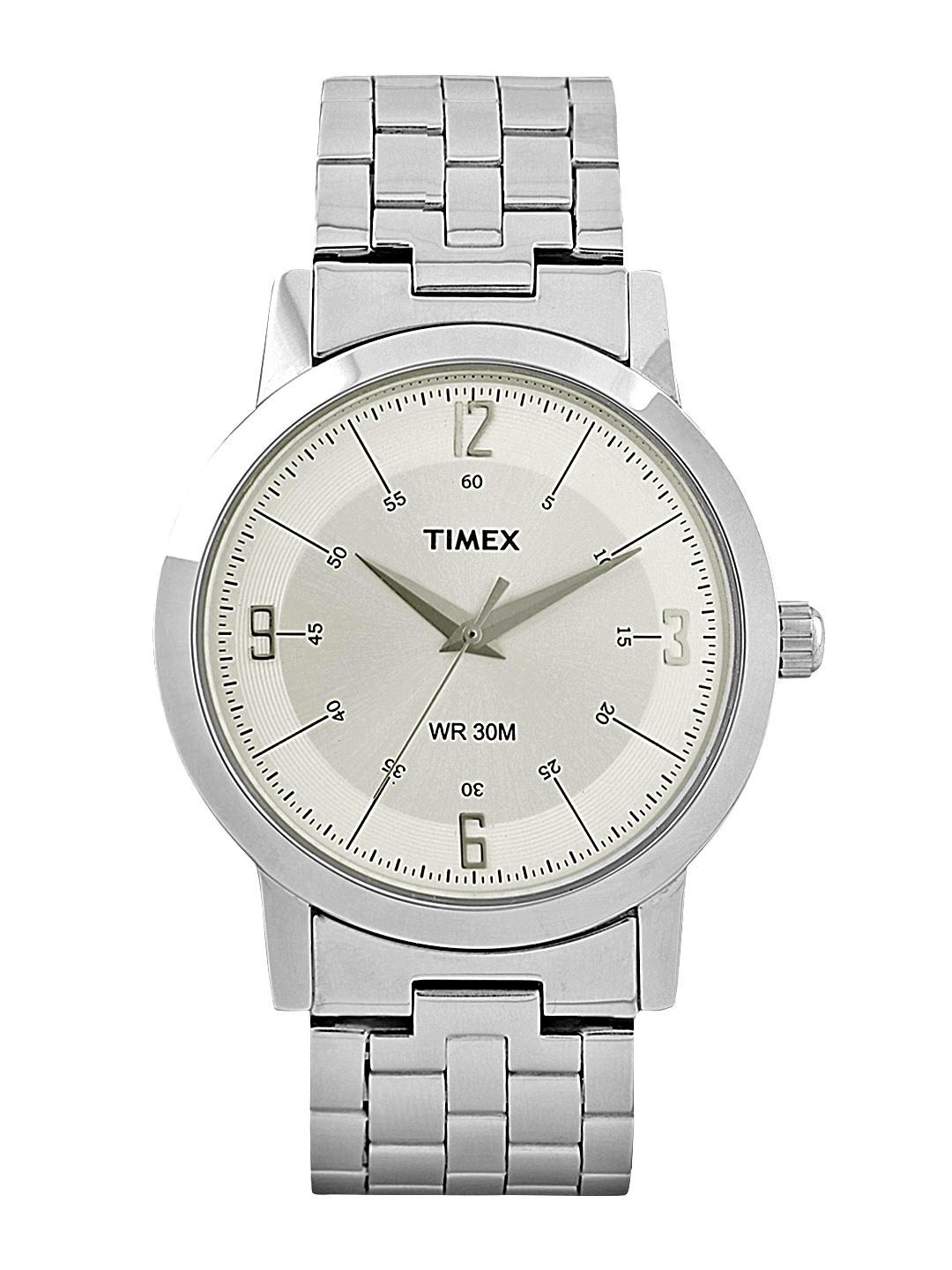 

Timex Men Silver-Toned Analogue Watch - TI000T10400