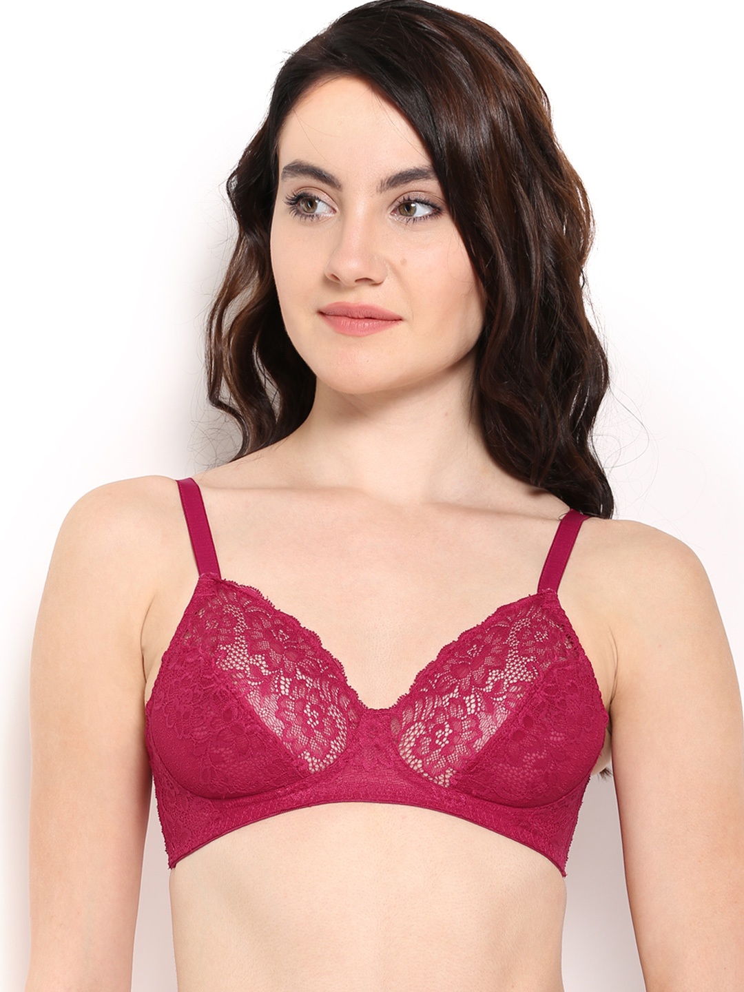 

Amante Pink Full-Coverage Lace Bra
