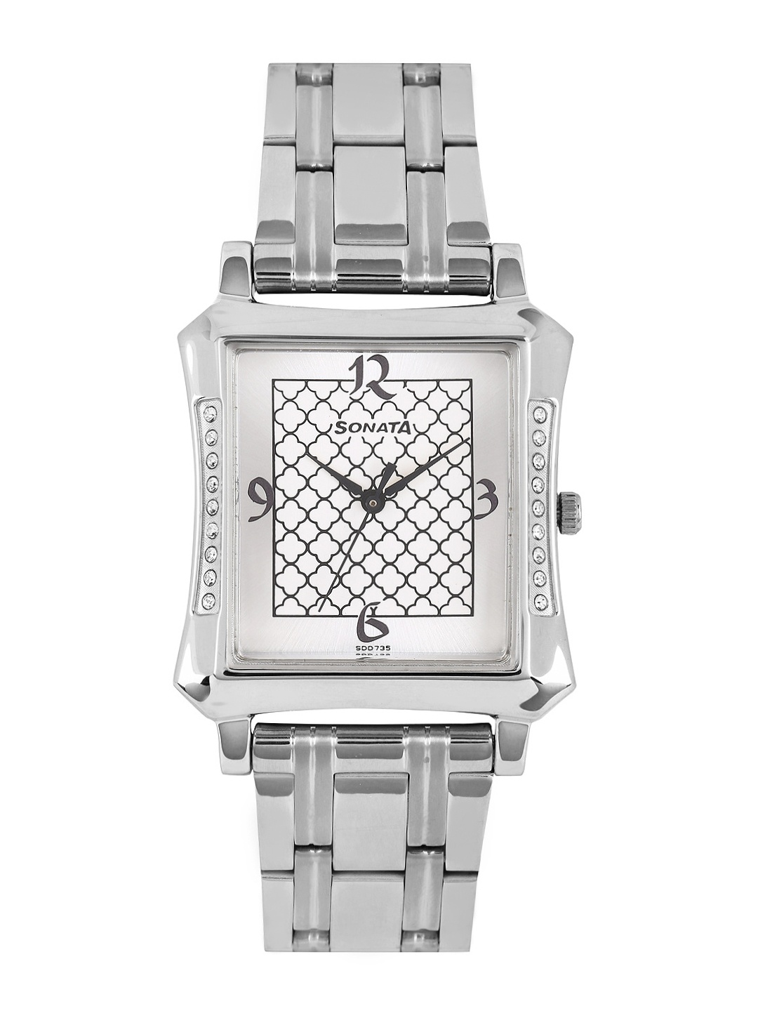 

Sonata Sona Sitara Men Silver-Toned Dial Watch 7106SM01