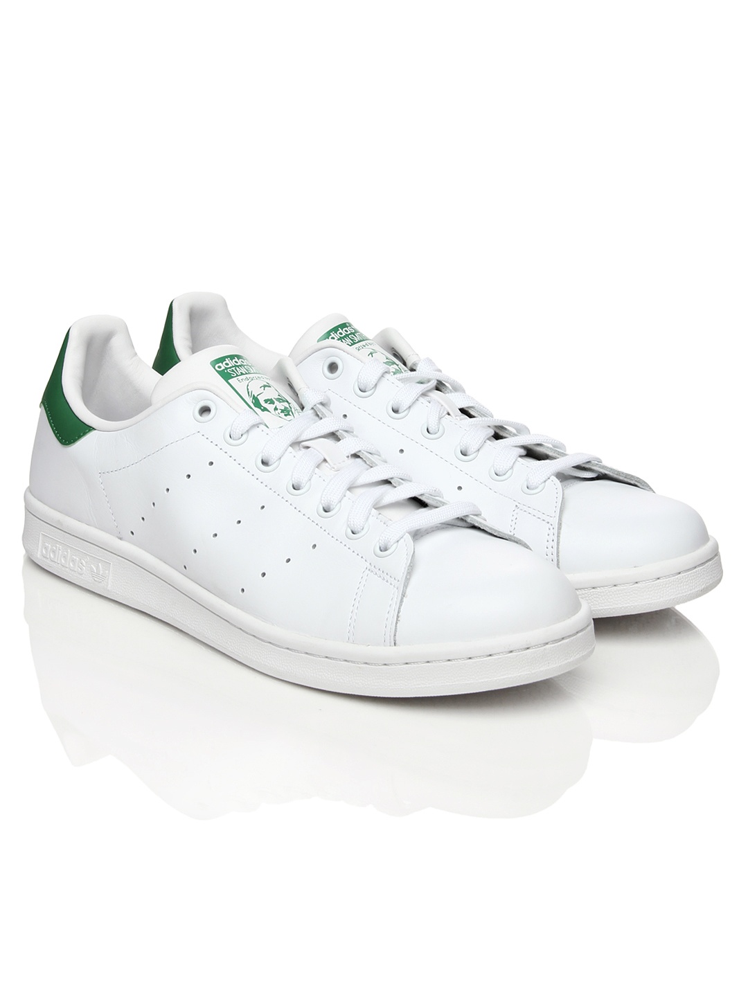 

ADIDAS Originals Men White & Green Stan Smith Casual Shoes