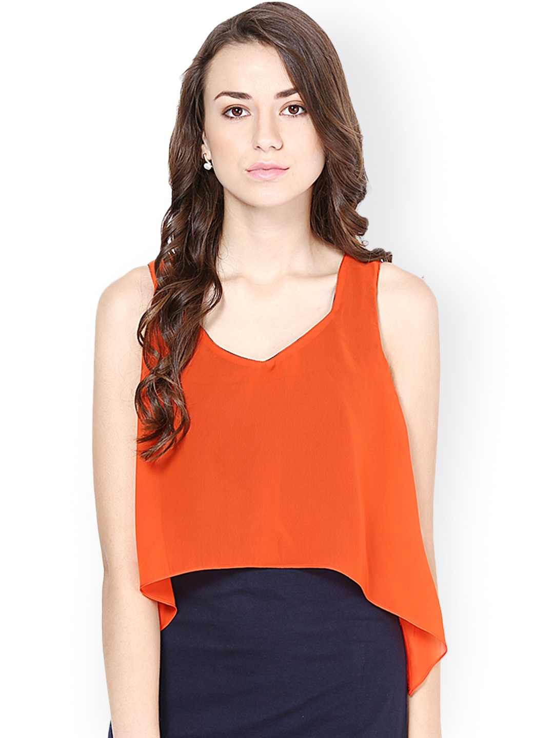 

Besiva Orange & Navy Dress