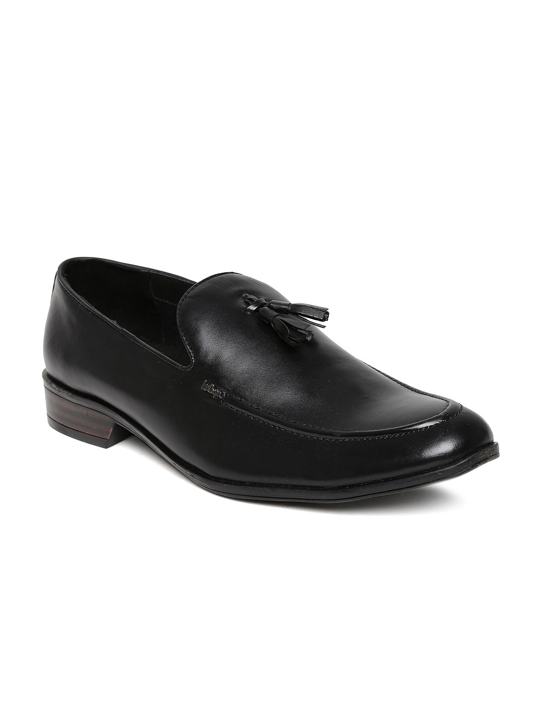 

Lee Cooper Men Black Leather Semiformal Shoes