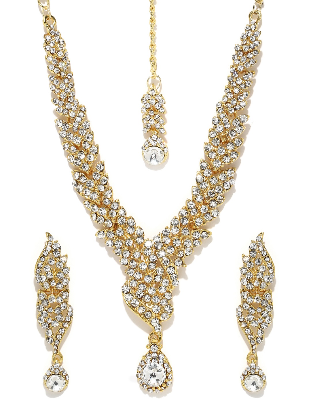 

Sukkhi Gold-Plated Stone-Studded Jewellery Set
