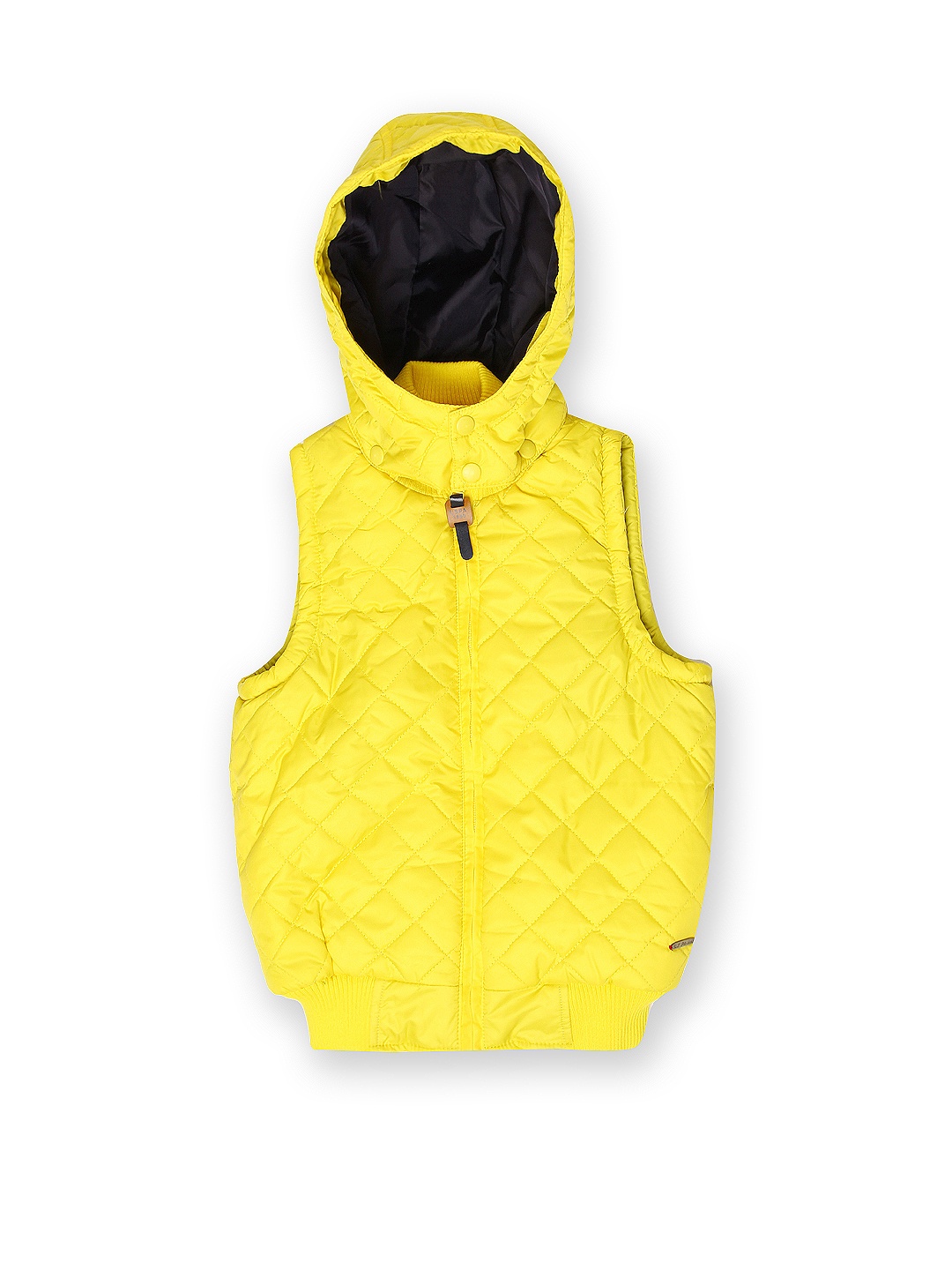 

U.S. Polo Assn. Kids Boys Yellow Solid Hooded Quilted Jacket