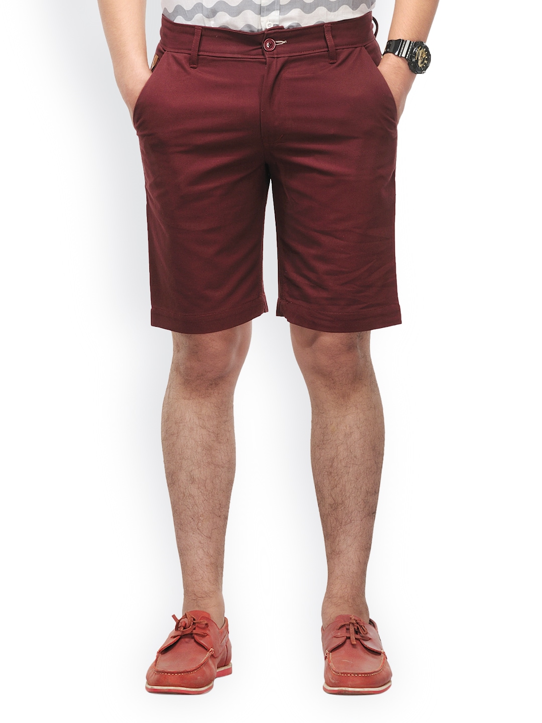 Myntra Haute Couture Men Maroon Shorts 608207 | Buy Myntra Haute ...