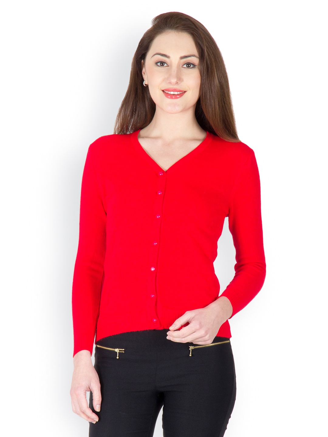 

Camey Women Red Cardigan