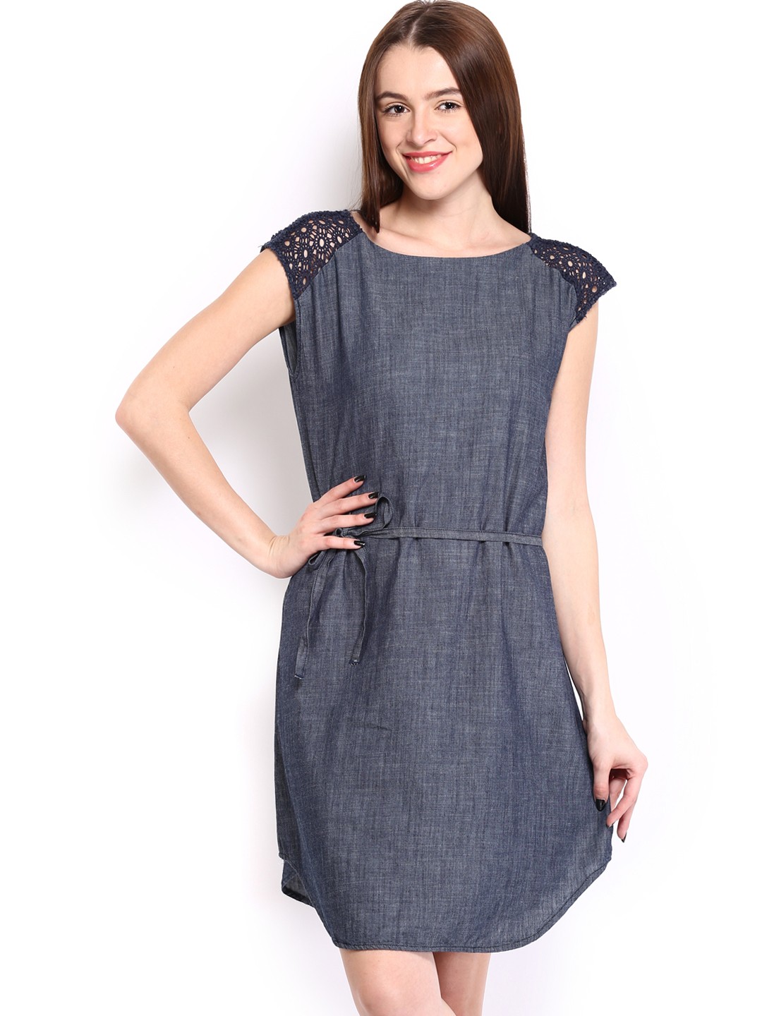 

Tokyo Talkies Blue A-Line Dress