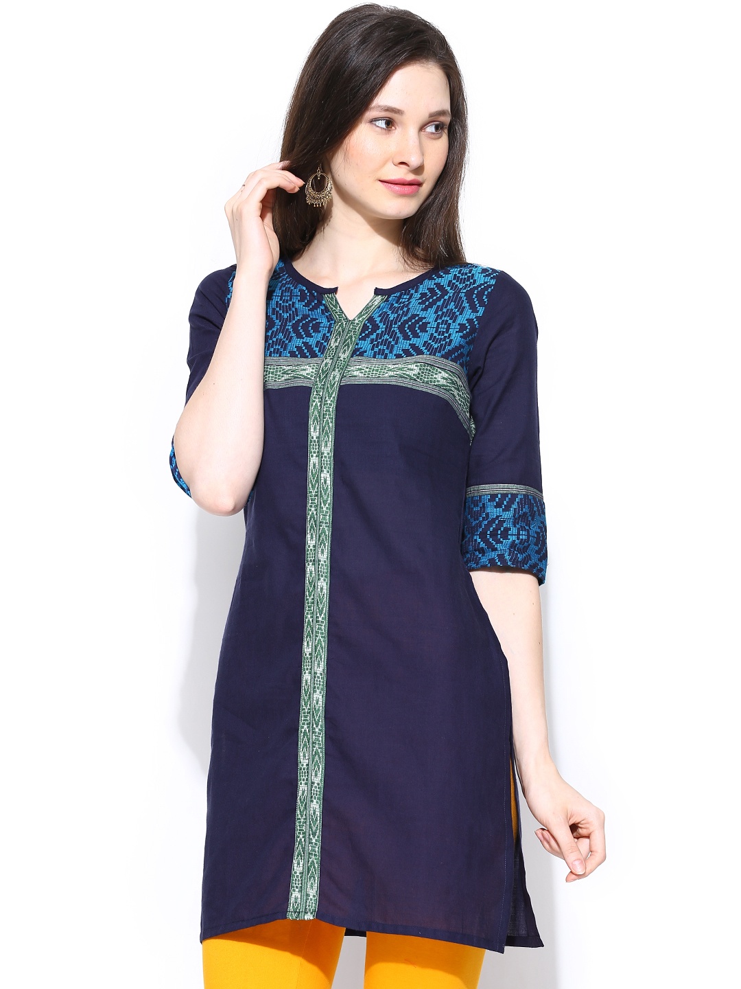 

Aurelia Women Navy Kurta, Navy blue