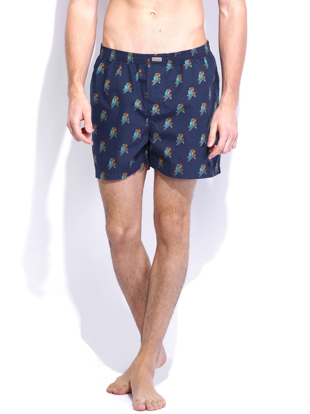 

Flying Machine Blue Printed Pure Cotton Boxers FMST0138