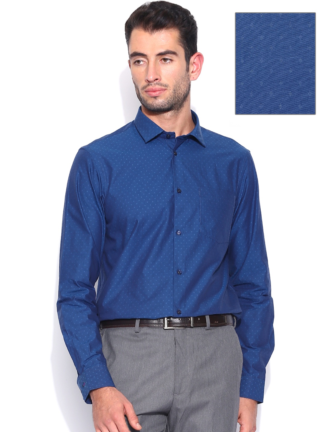 

Arrow New York Dark Blue Slim Fit Formal Shirt