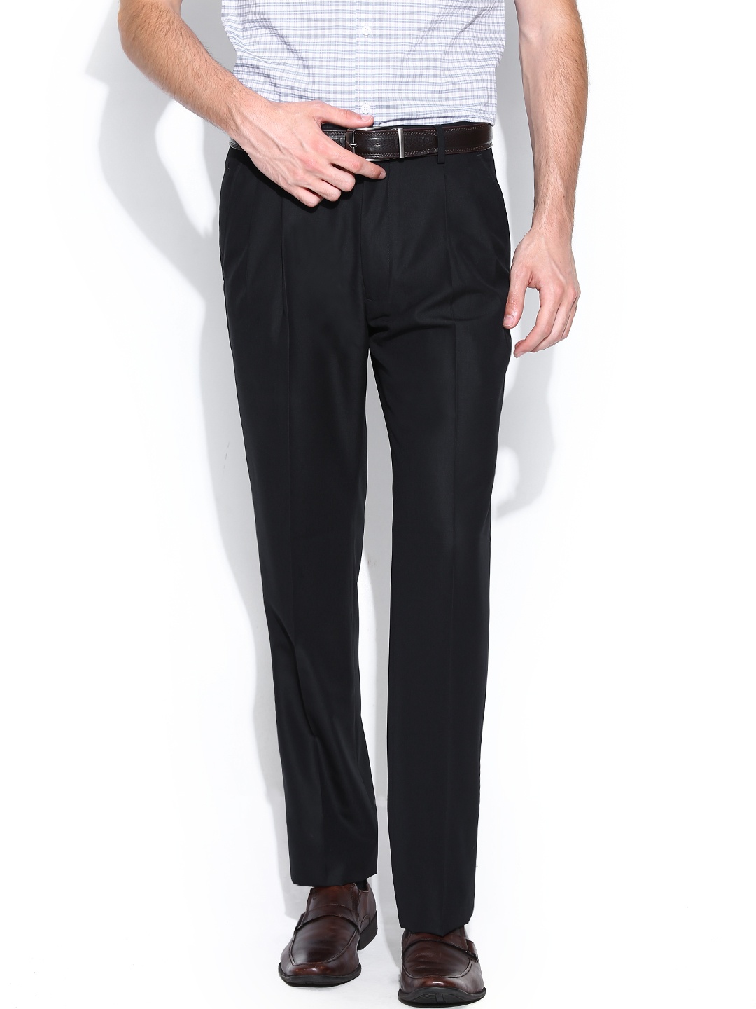 

Arrow Men Black Smart Fit Formal Trousers