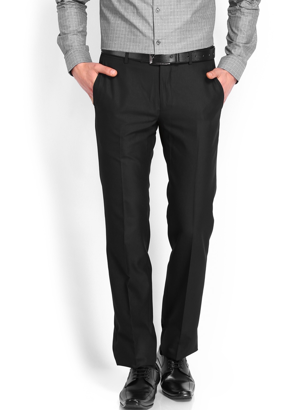 

Arrow Men Black Slim Fit Formal Trousers