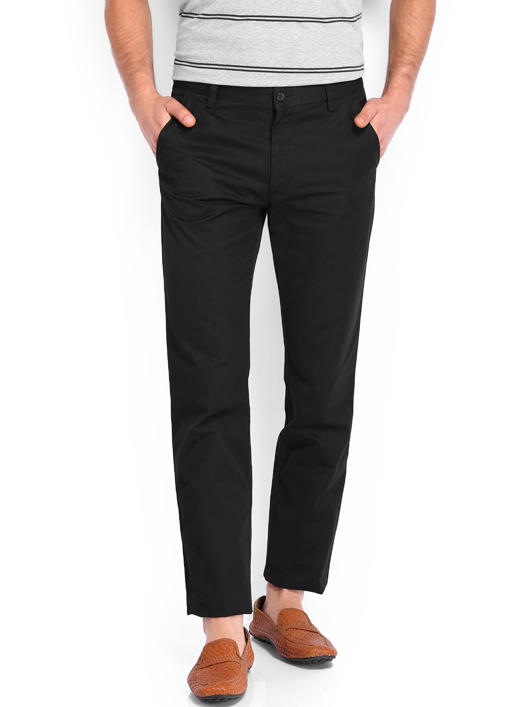 

Arrow Sport Men Black Sport Slim Fit Trousers