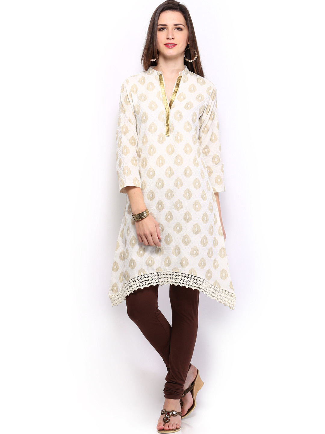 

Vishudh Women Off-White Kurta