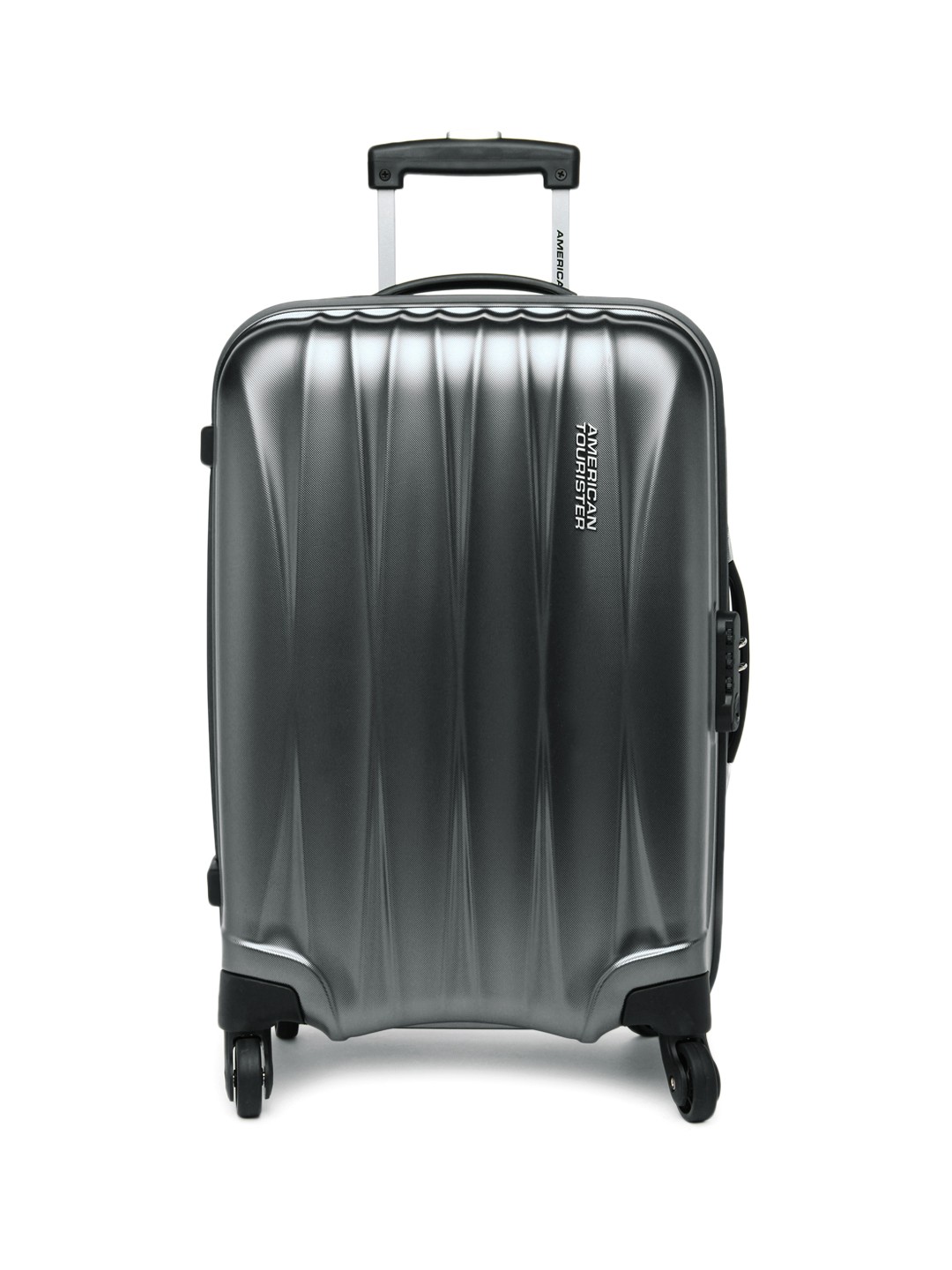 

American Tourister Unisex Gunmetal-Toned Arona Small Trolley Suitcase, Metallic