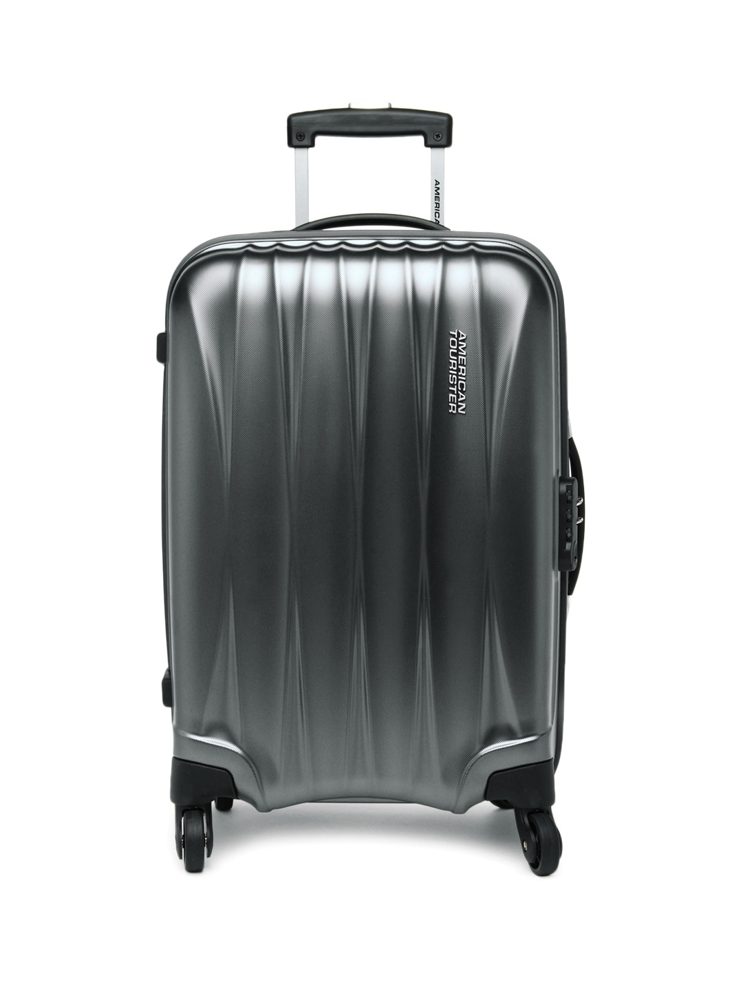 

AMERICAN TOURISTER Unisex Gunmetal-Toned Arona Medium Trolley Suitcase, Metallic