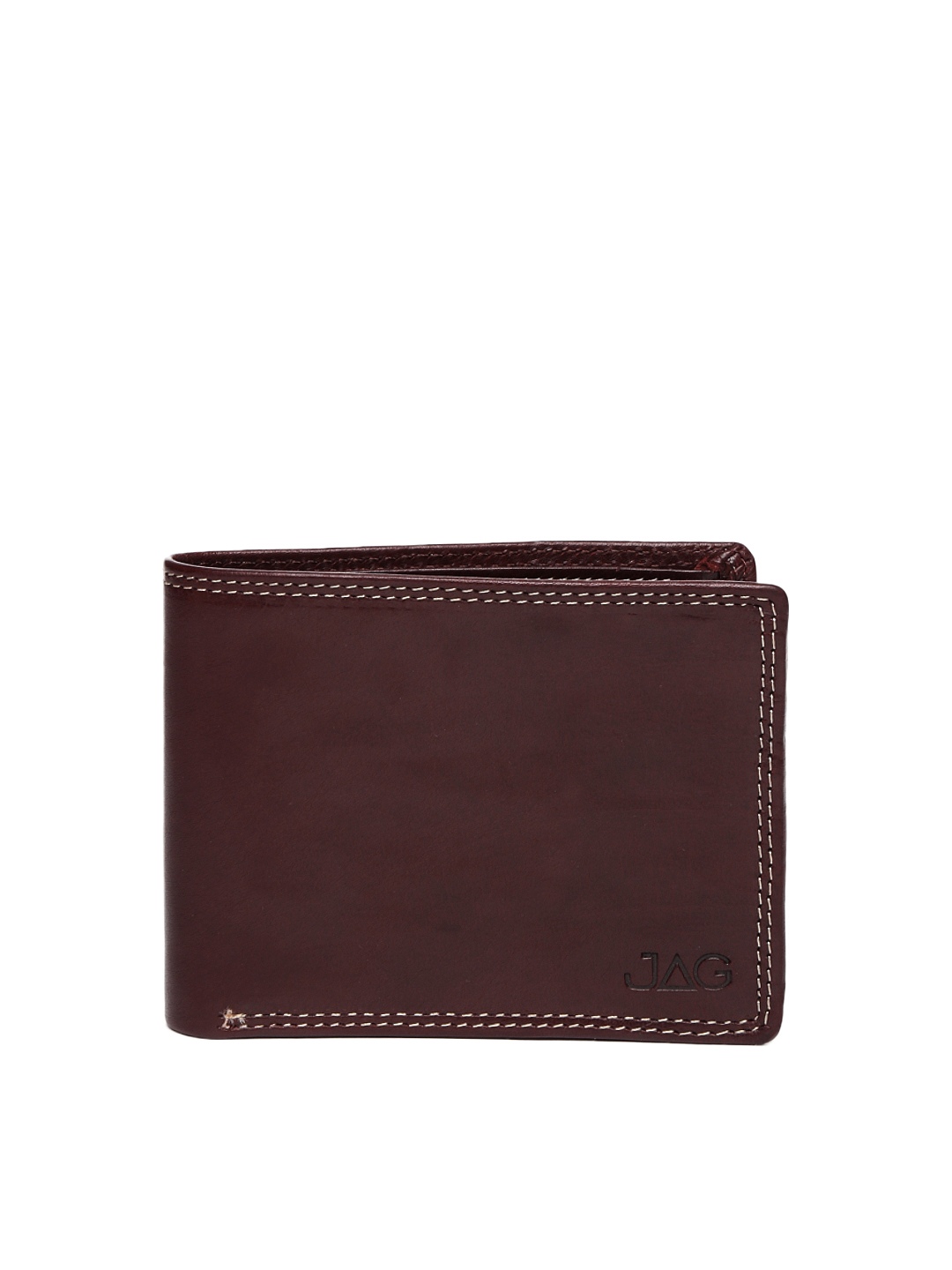 Myntra JAG Men Brown Leather Wallet 657980 | Buy Myntra JAG Wallets at ...