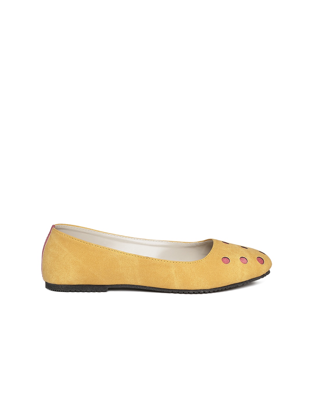 Myntra EXOTICA Women Mustard Yellow Flat Shoes 658133 | Buy Myntra ...