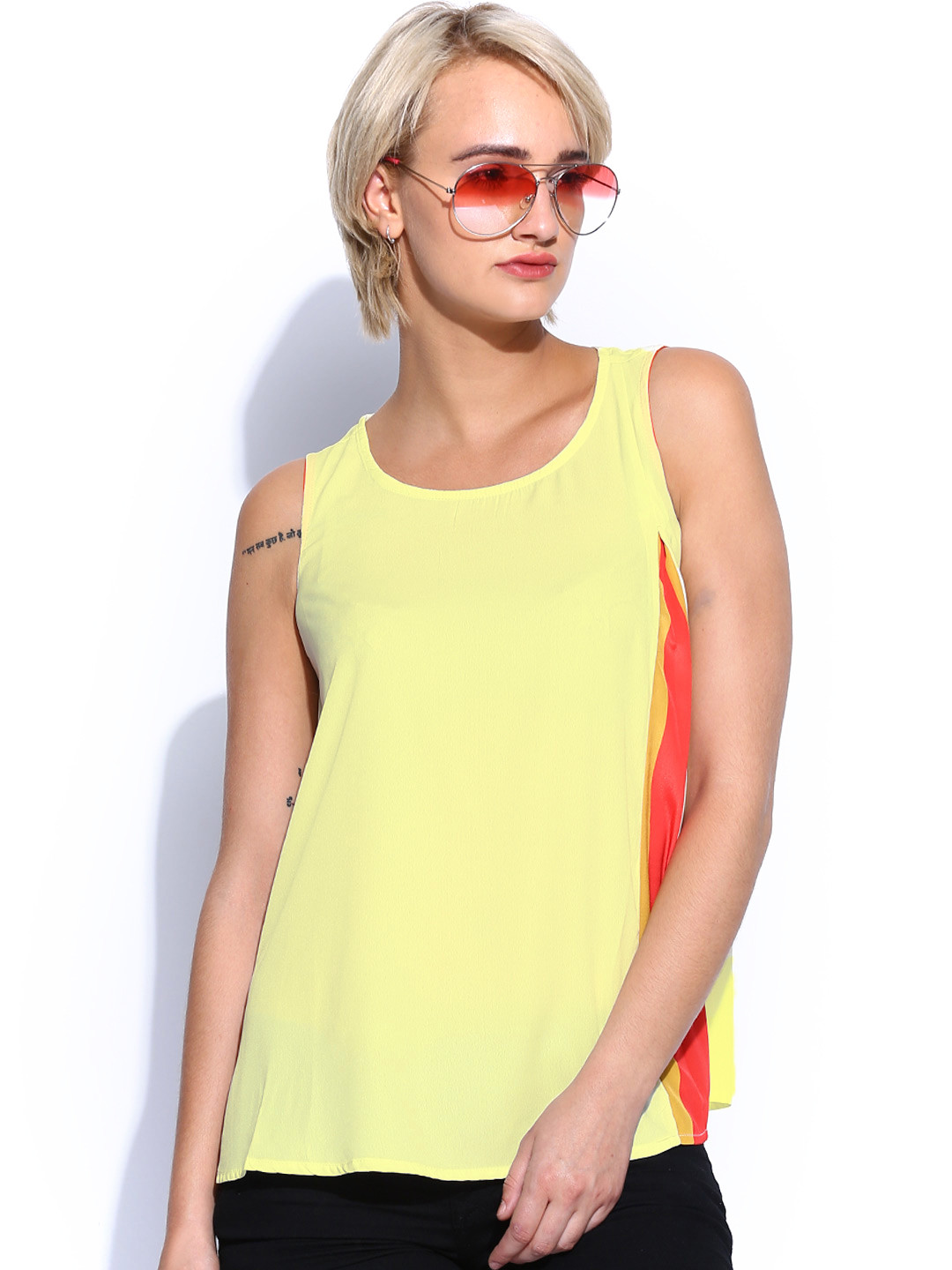 

Annabelle by Pantaloons Women Yellow Top