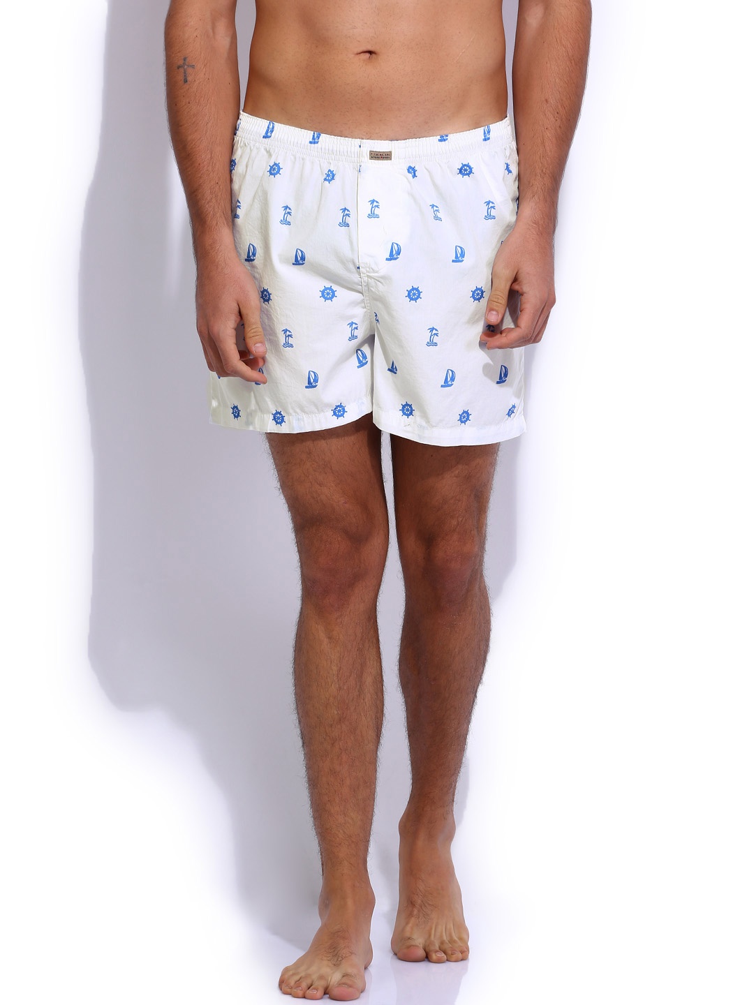 

Flying Machine White Printed Pure Cotton Boxers FMST0134