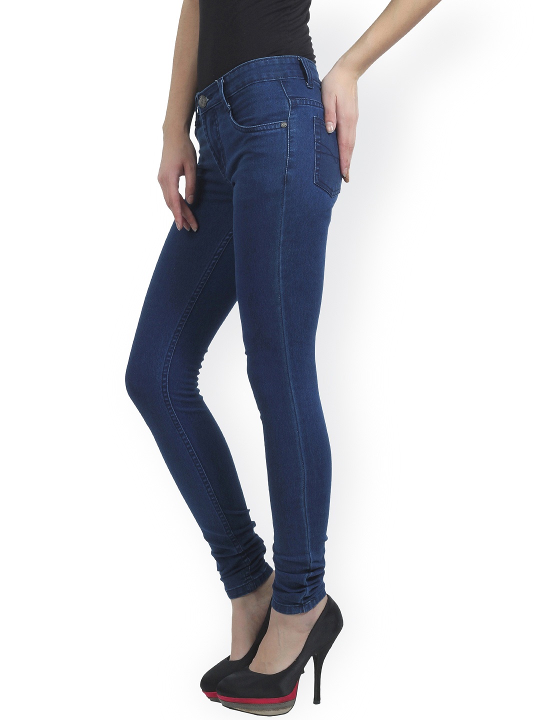 Myntra Fashion Stylus Women Navy Skinny Fit Jeans 706443 | Buy Myntra ...