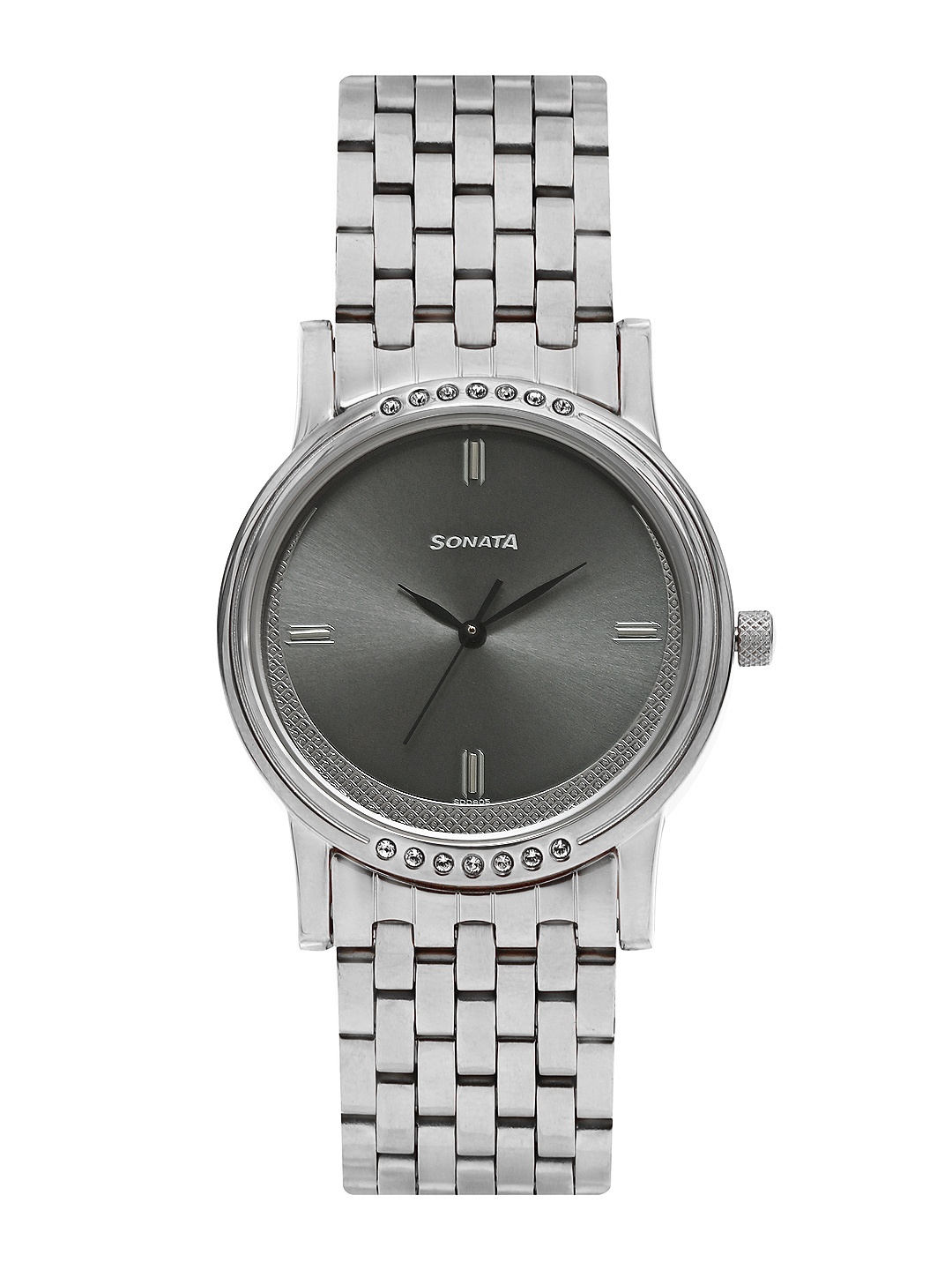 

Sonata Sona Sitara Men Charcoal Grey Dial Watch 7108SM01