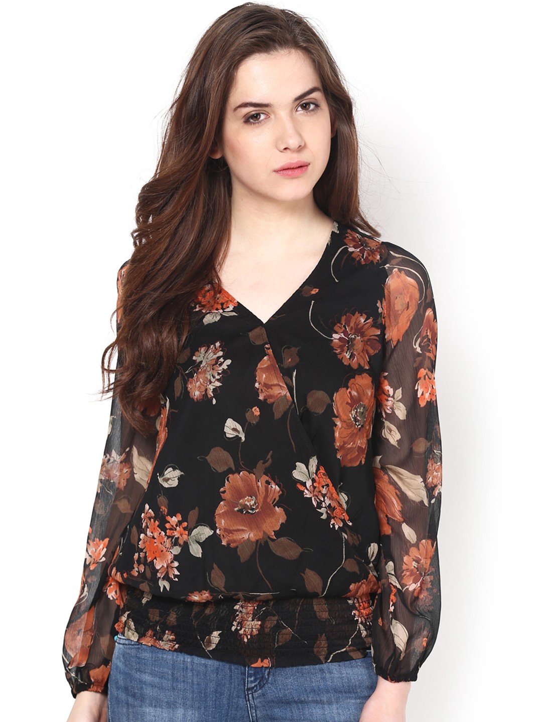

Harpa Women Black Printed Top