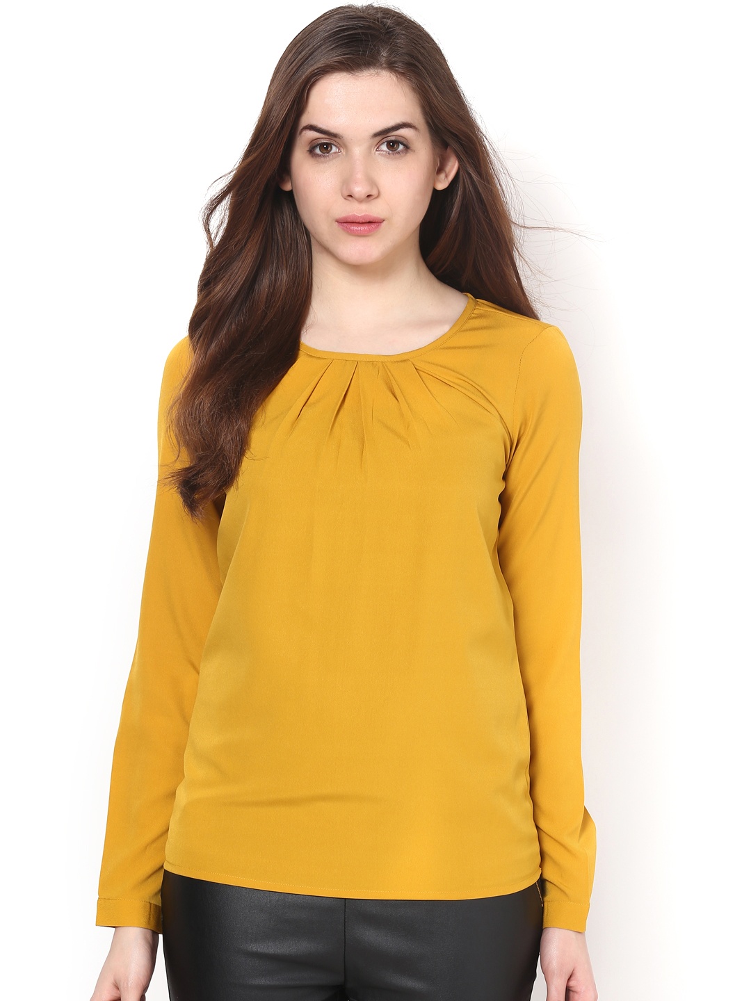 

Harpa Women Mustard Yellow Top