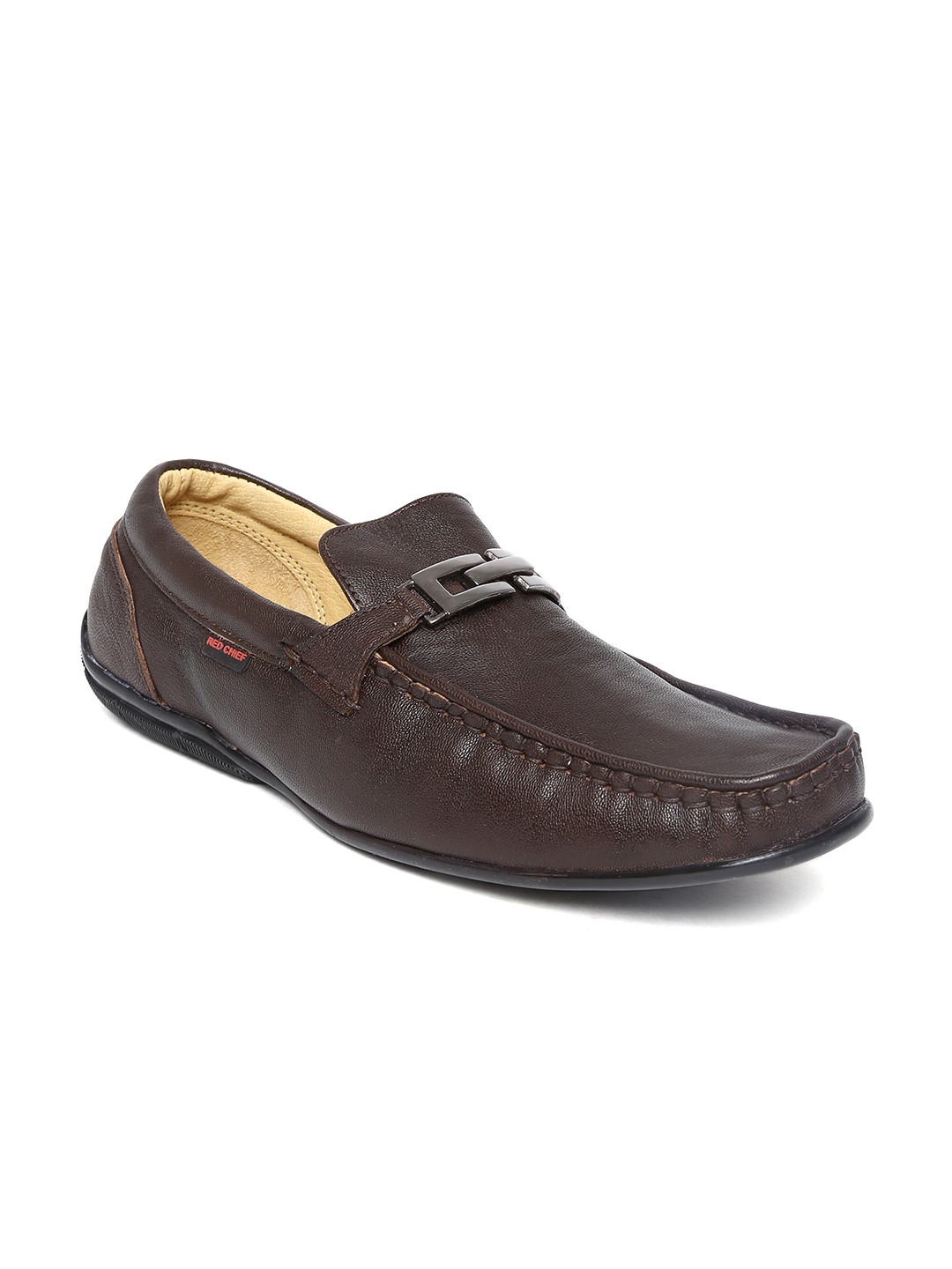 

Red Chief Men Dark Brown Leather Loafers