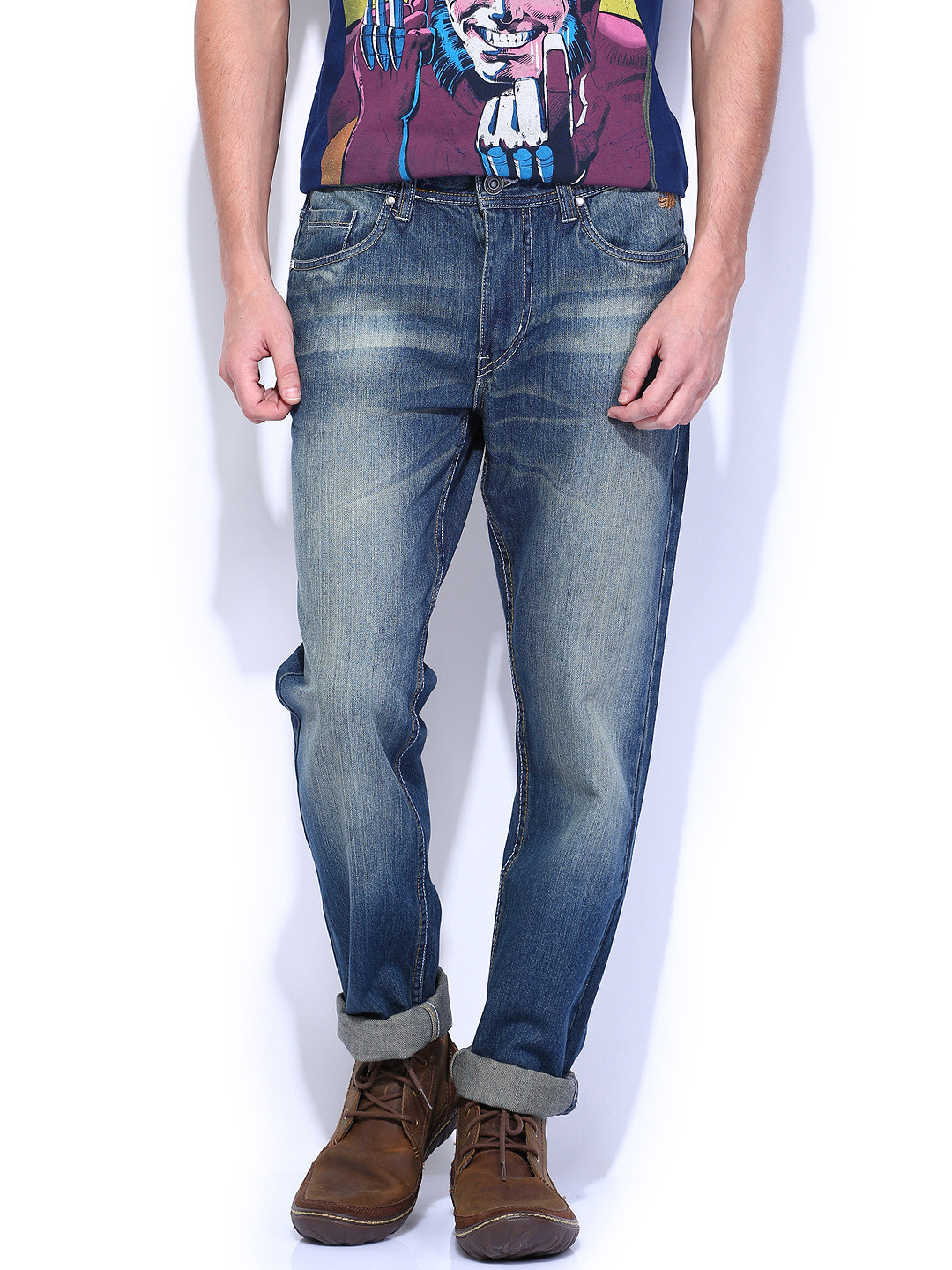 

Flying Machine Men Blue Prince Slim Fit Jeans