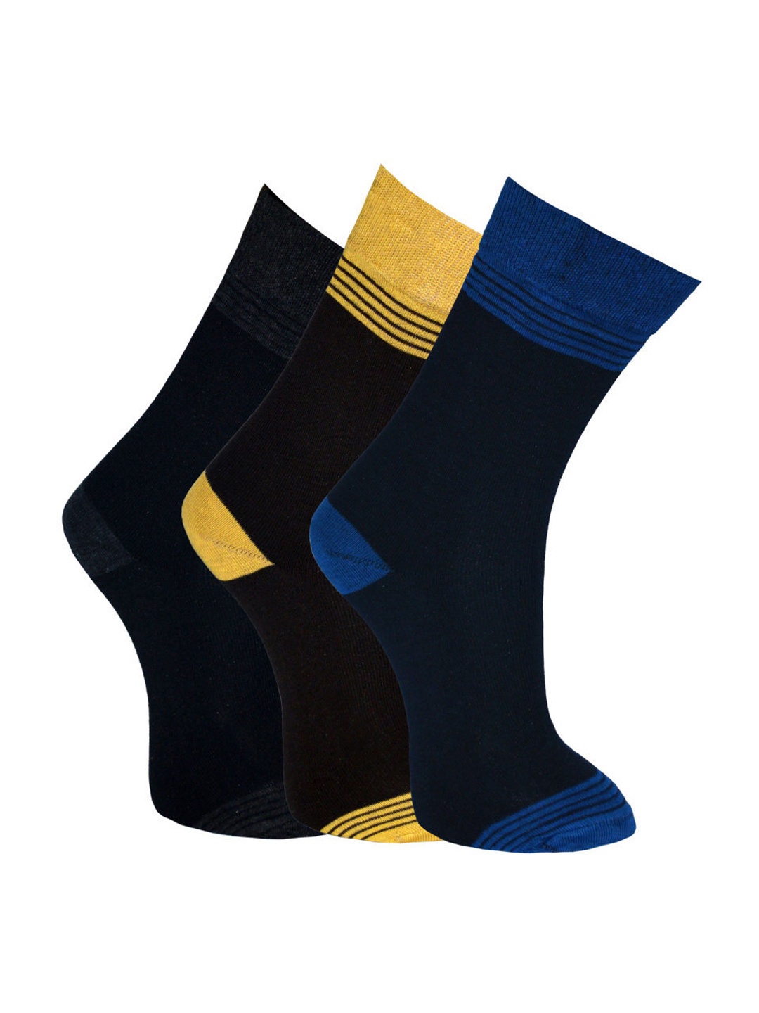 

MARC Men Set of 3 Socks, Brown