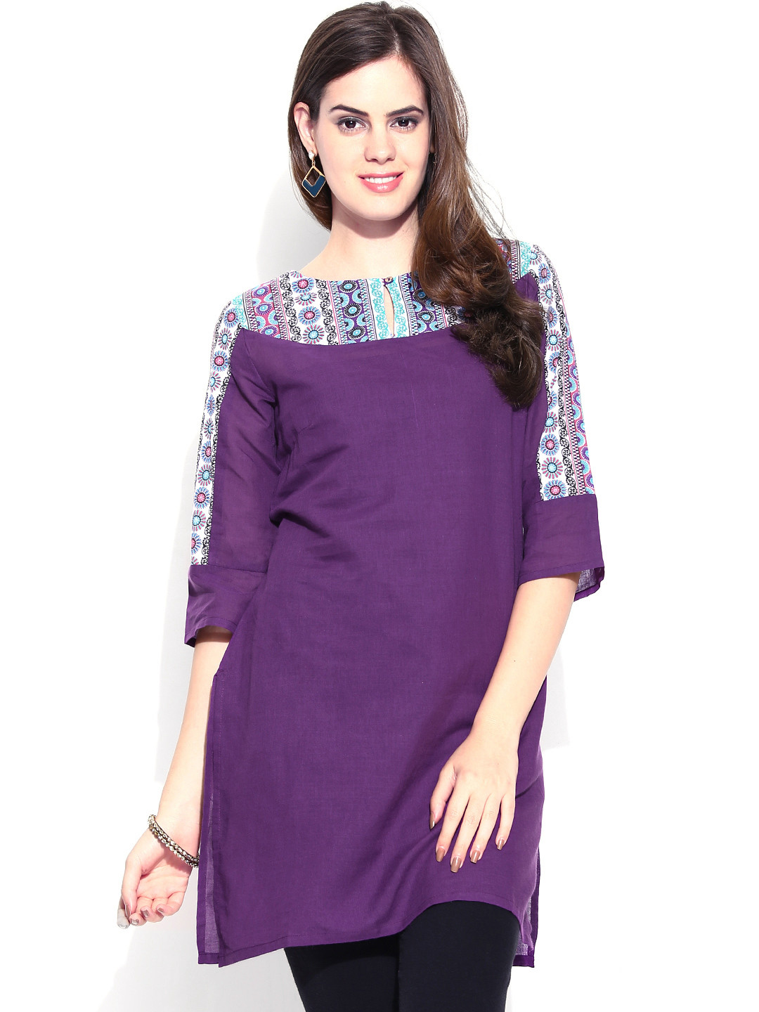 

Aurelia Women Purple Kurta