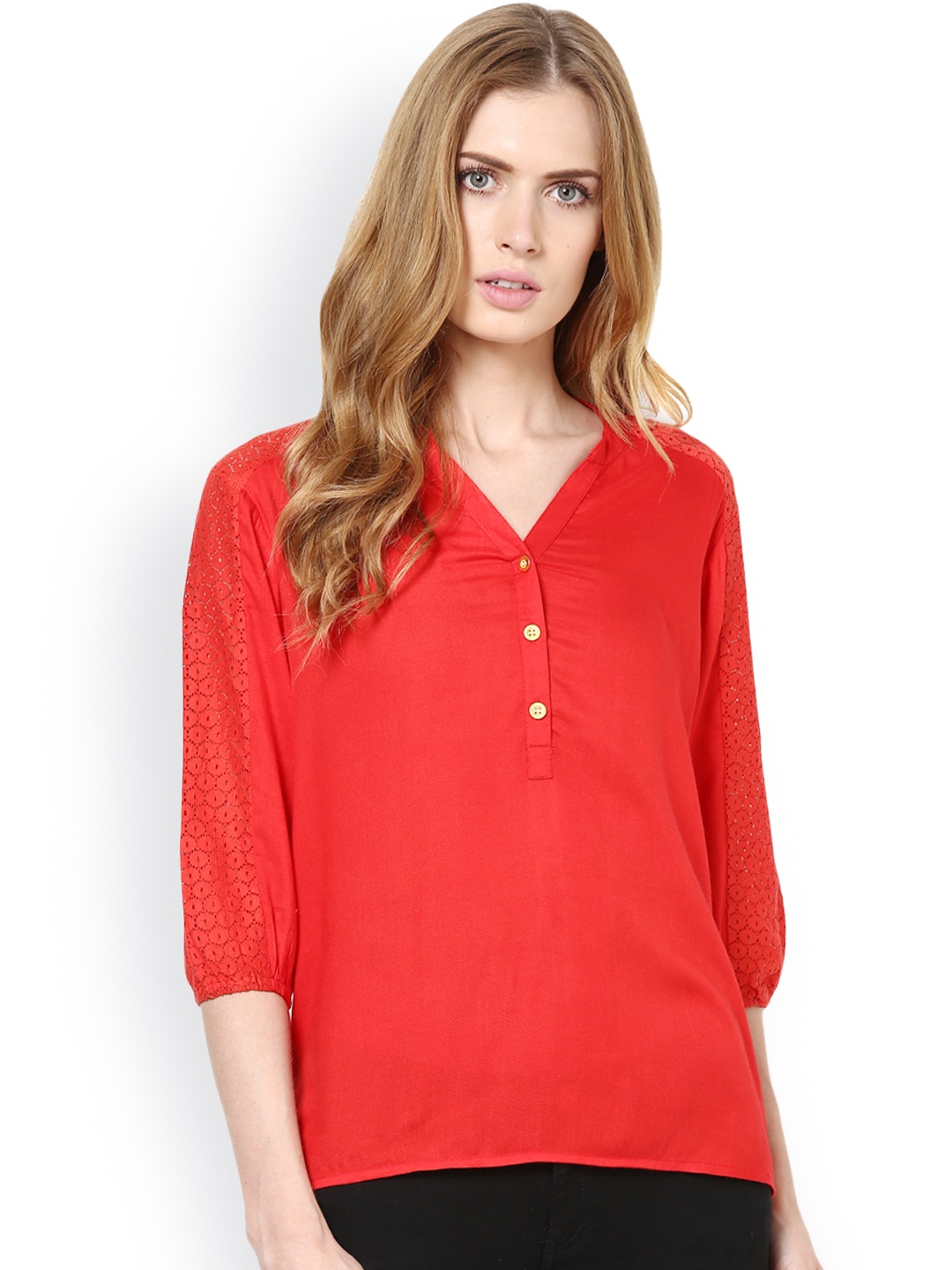 

Harpa Women Coral Red Top