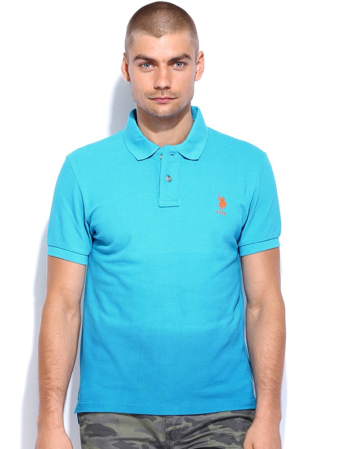 

U.S. Polo Assn. Denim Co. Blue Polo Pure Cotton T-shirt