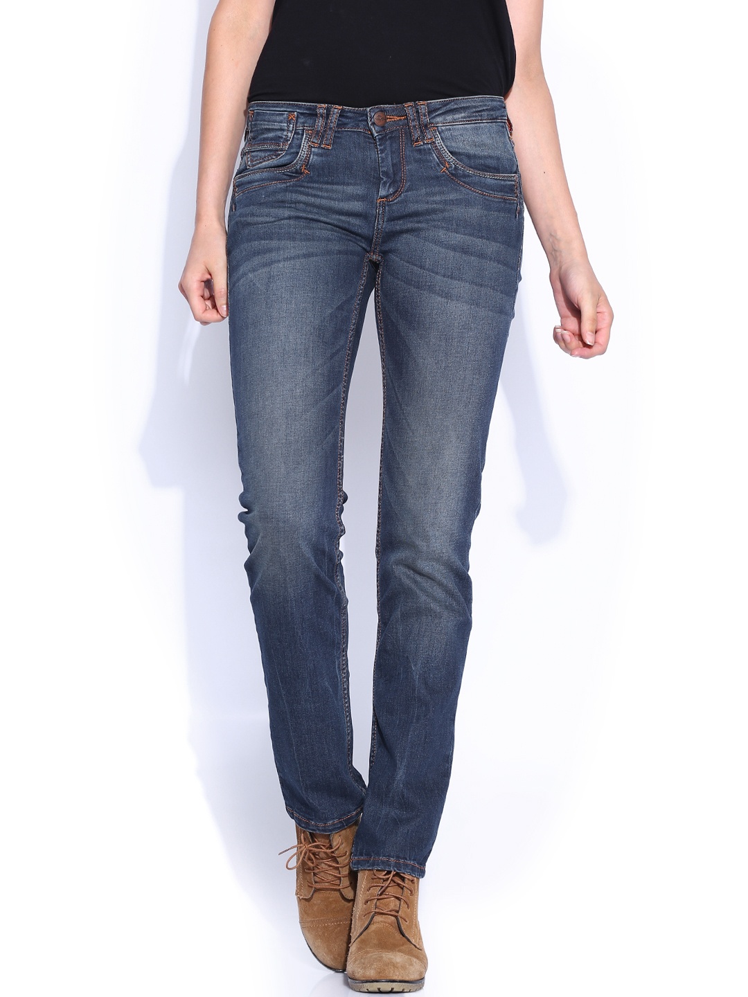 

Ed Hardy Blue Washed Slim Jeans