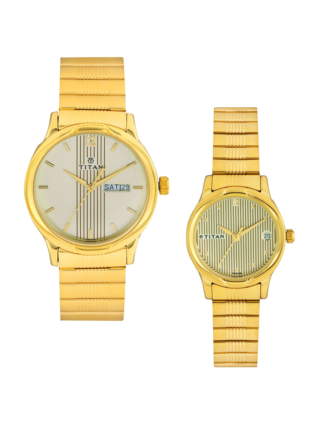 

Titan Bandhan Unisex Gold Analogue Watch Gift Set NL15802490YM05