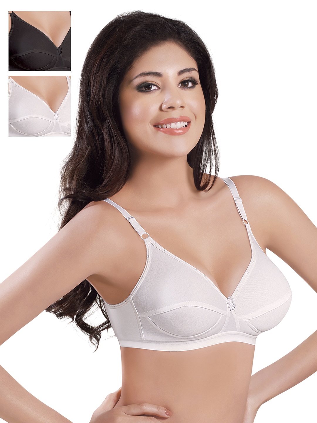 

Sonari Pack of 3 Full-Coverage T-shirt Bras, White