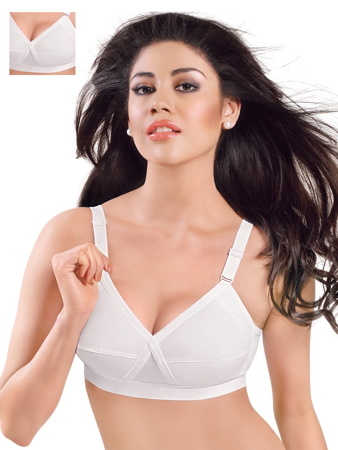 

Sonari Pack Of 2 White Full-Coverage Bras