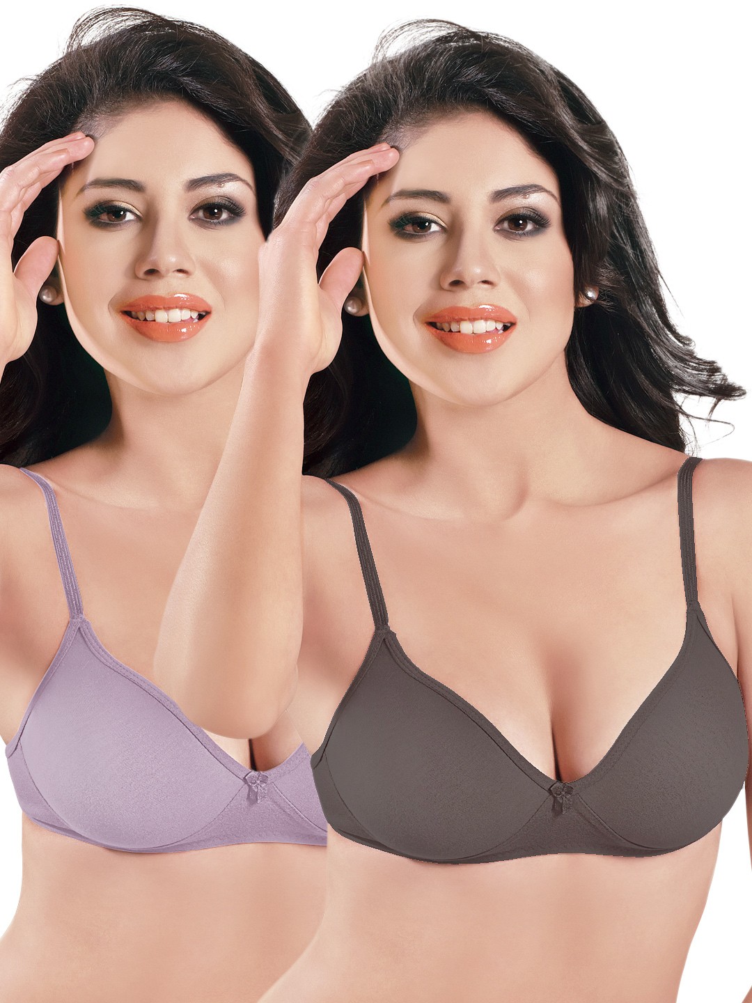 

Sonari Pack of 2 Bras, Brown