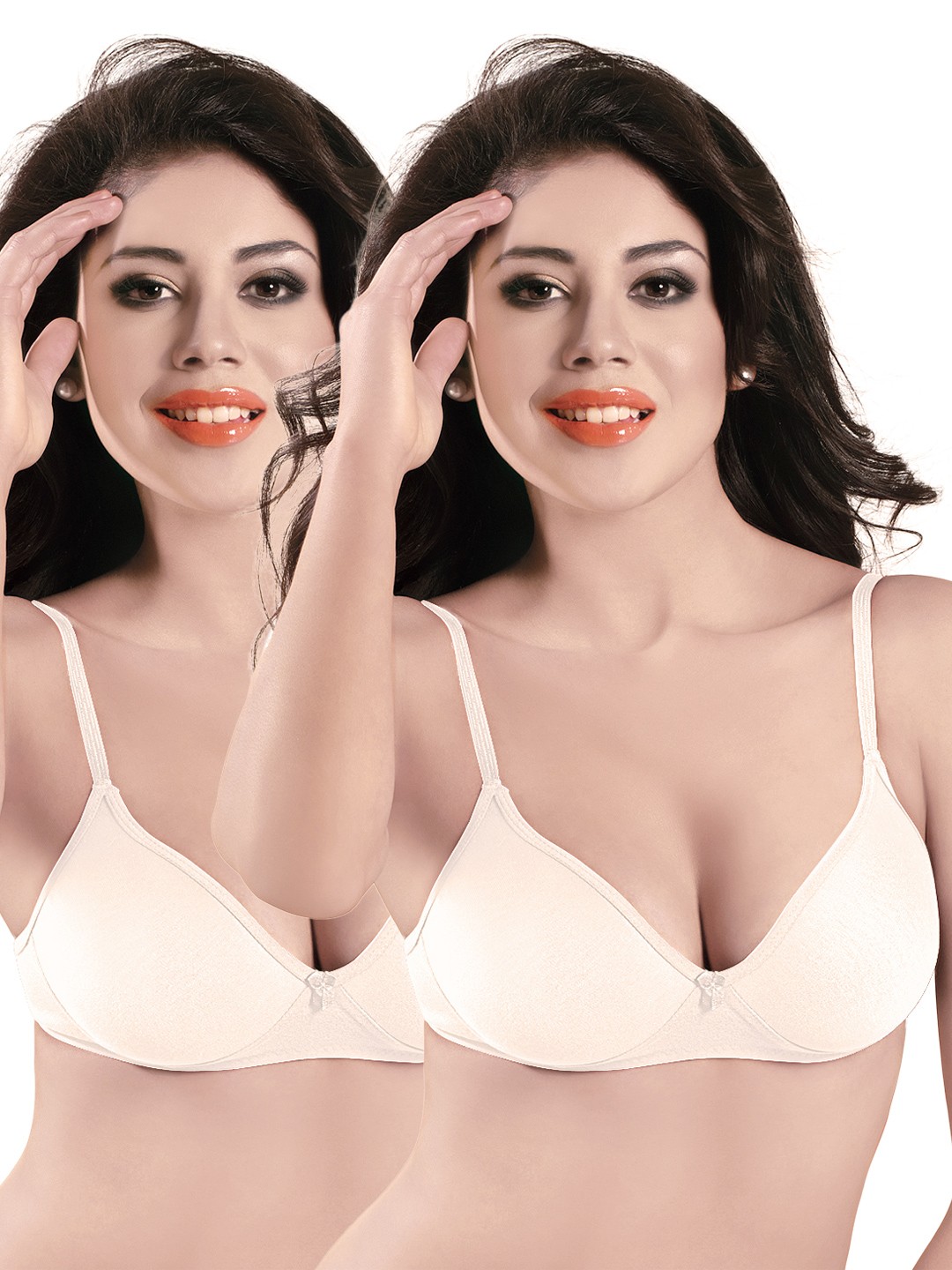 

Sonari Pack of 2 Full-Coverage T-shirt Bras, White