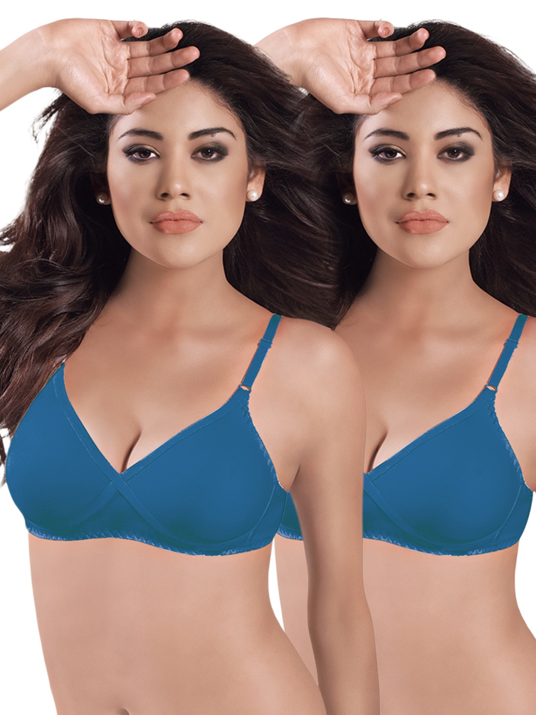 

Sonari Pack of 2 Full-Coverage Bras, Blue