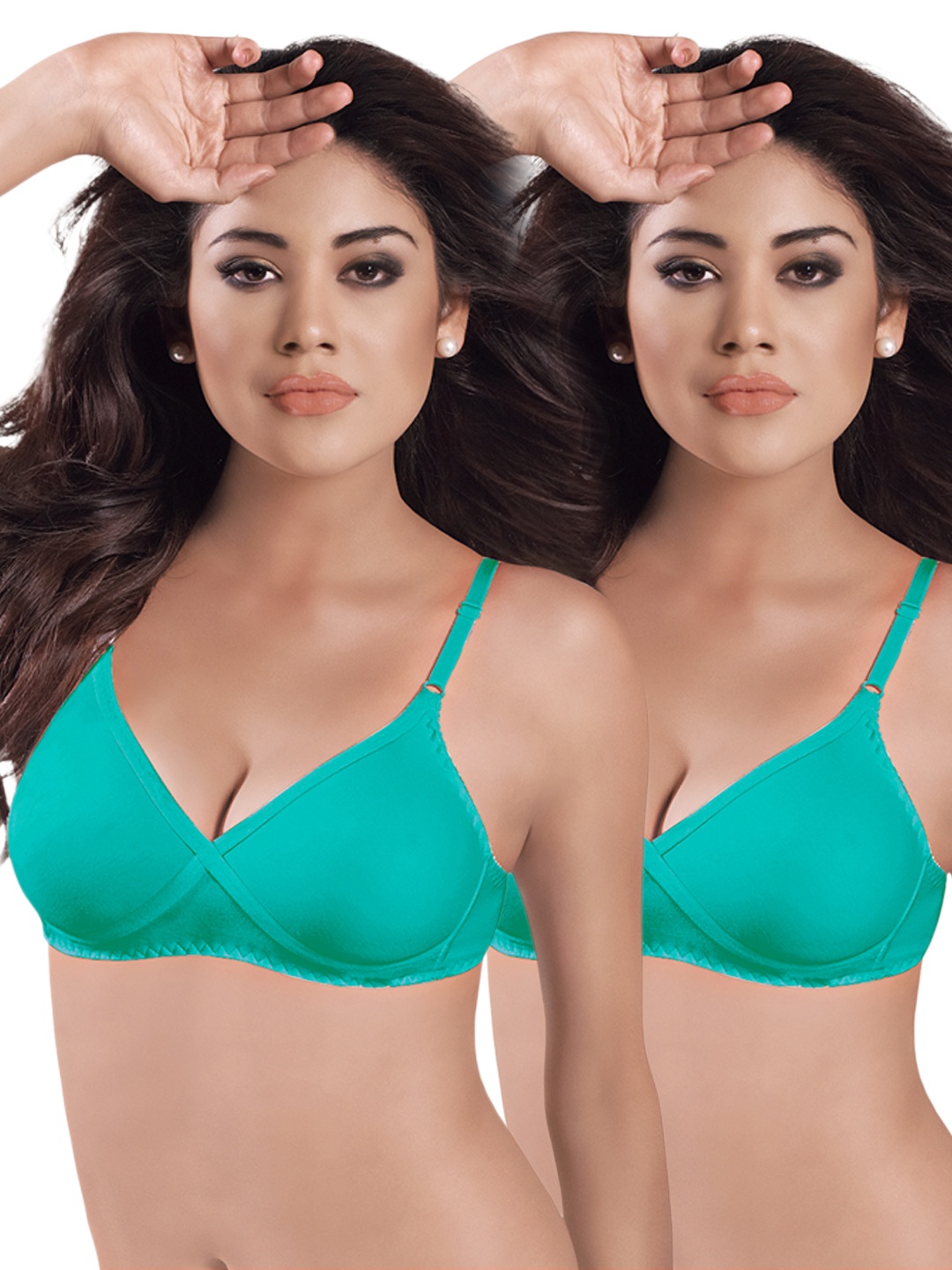 

Sonari Pack of 2 Full-Coverage Bras, Sea green